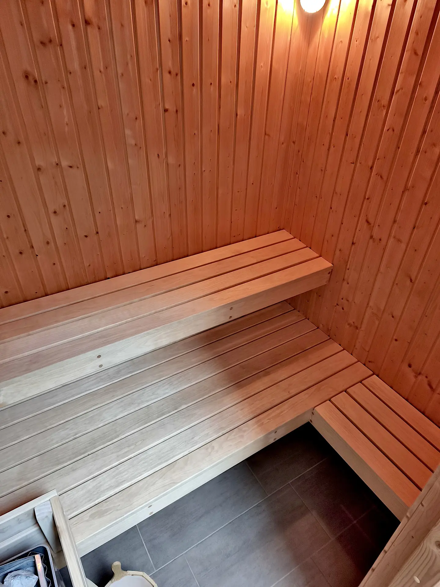 Auch die Sauna bietet Raum zur Entspannung